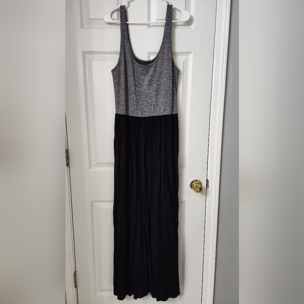 Lou & Grey Charcoal and Black Maxi Dress